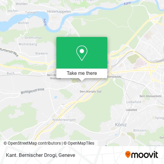 Kant. Bernischer Drogi map