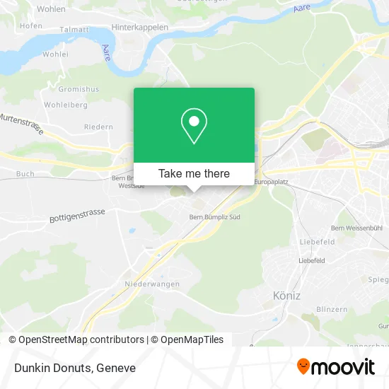 Dunkin Donuts map