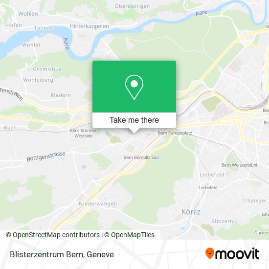 Blisterzentrum Bern map