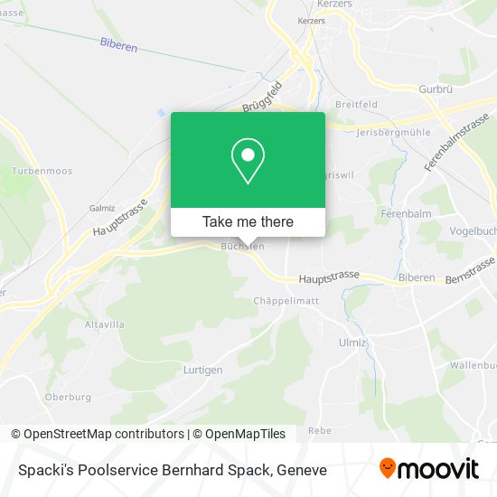Spacki's Poolservice Bernhard Spack map