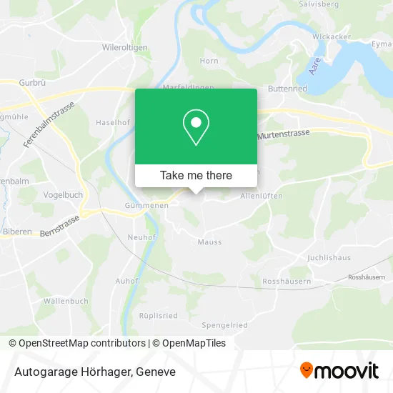 Autogarage Hörhager map