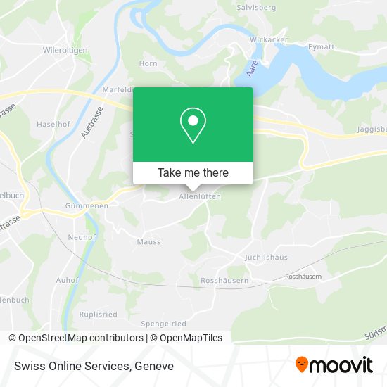 Swiss Online Services map