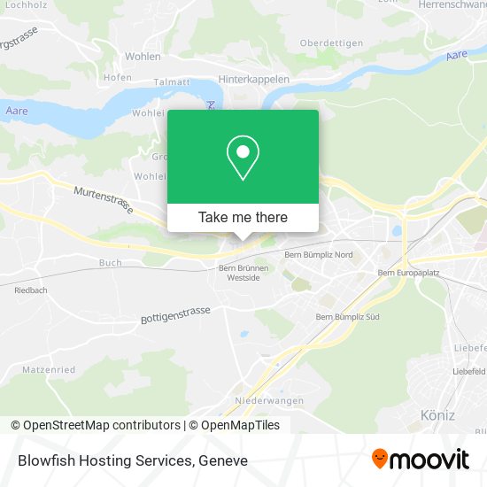Blowfish Hosting Services map