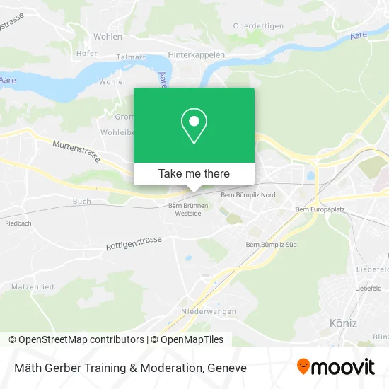 Mäth Gerber Training & Moderation map