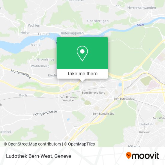 Ludothek Bern-West map