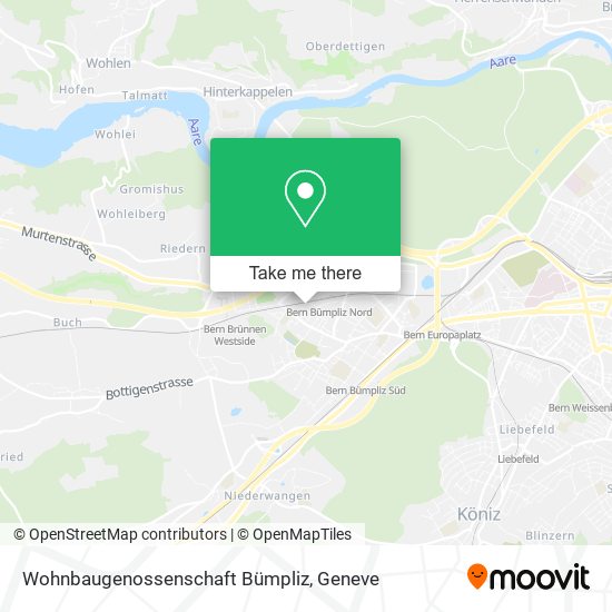 Wohnbaugenossenschaft Bümpliz map