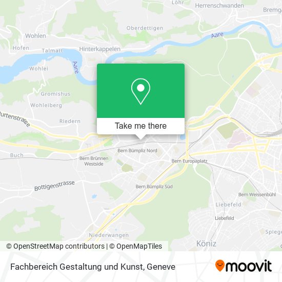 Fachbereich Gestaltung und Kunst map