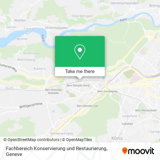 Fachbereich Konservierung und Restaurierung map