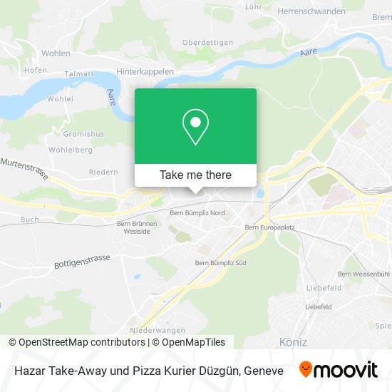 Hazar Take-Away und Pizza Kurier Düzgün map