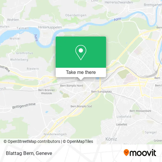 Blattag Bern map