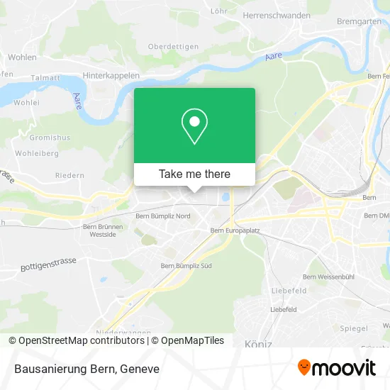 Bausanierung Bern map