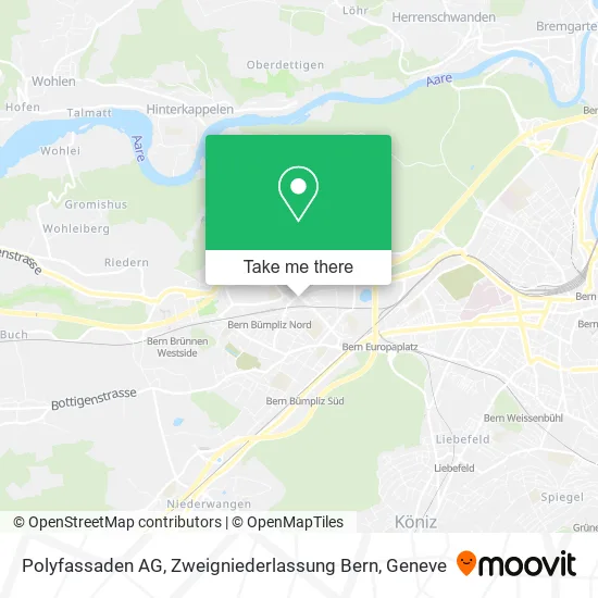 Polyfassaden AG, Zweigniederlassung Bern map
