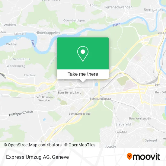 Express Umzug AG map
