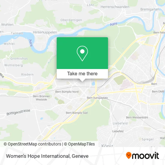 Women's Hope International map
