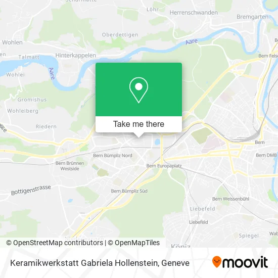 Keramikwerkstatt Gabriela Hollenstein map
