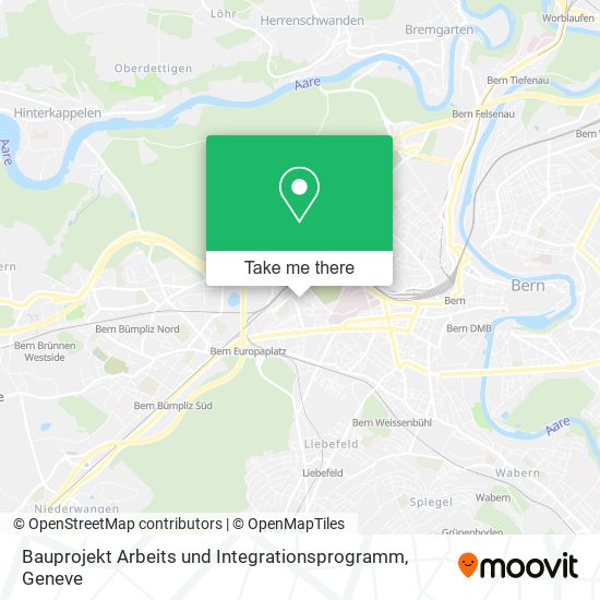 Bauprojekt Arbeits und Integrationsprogramm map
