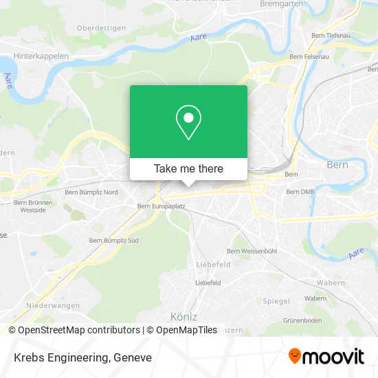 Krebs Engineering map