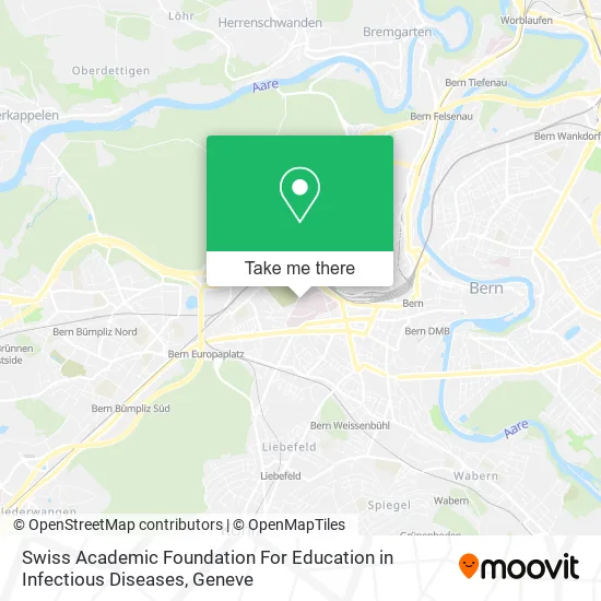 Swiss Academic Foundation For Education in Infectious Diseases map