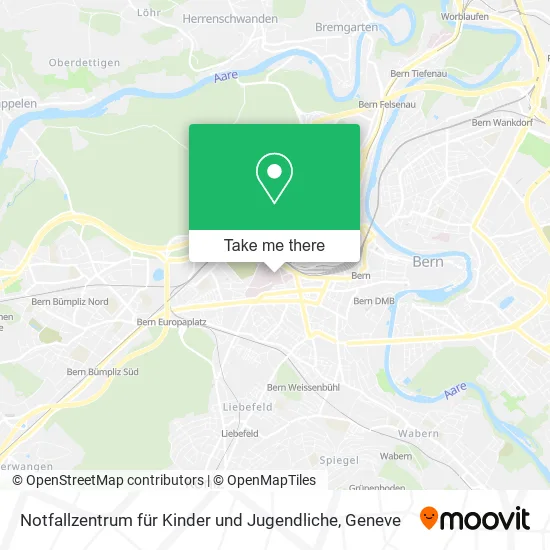 Notfallzentrum für Kinder und Jugendliche map