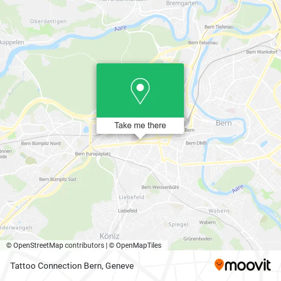 Tattoo Connection Bern map