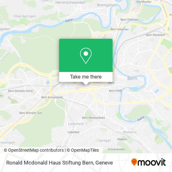 Ronald Mcdonald Haus Stiftung Bern map