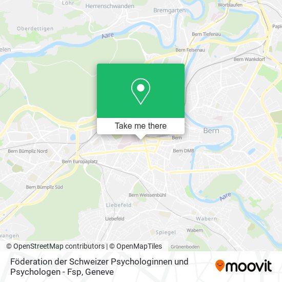 Föderation der Schweizer Psychologinnen und Psychologen - Fsp map