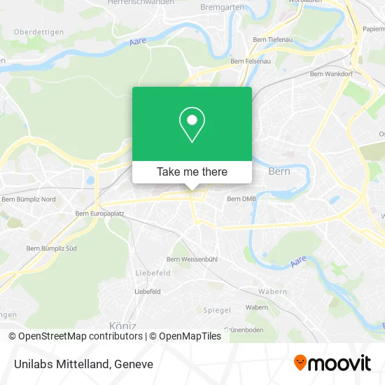 Unilabs Mittelland map
