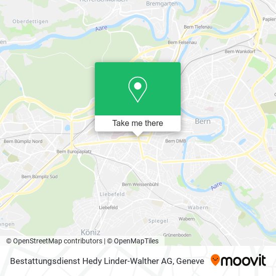 Bestattungsdienst Hedy Linder-Walther AG map