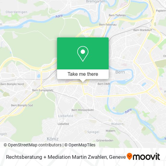 Rechtsberatung + Mediation Martin Zwahlen map