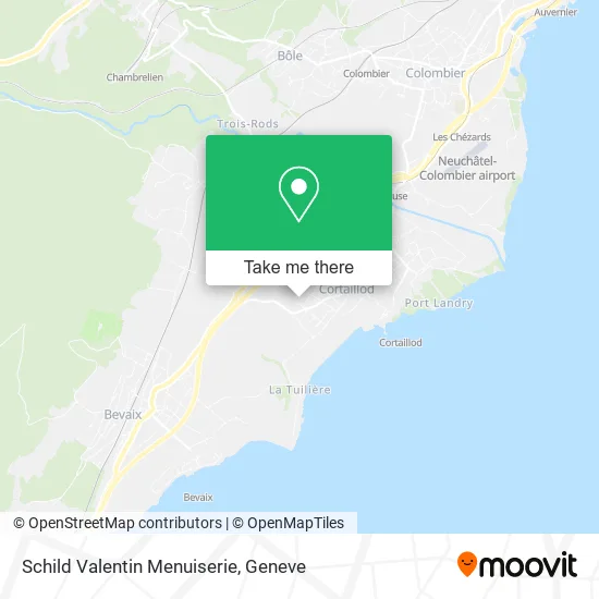 Schild Valentin Menuiserie map