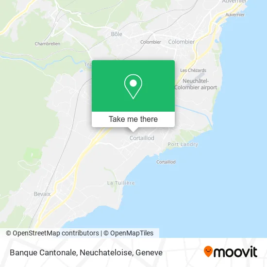 Banque Cantonale, Neuchateloise map