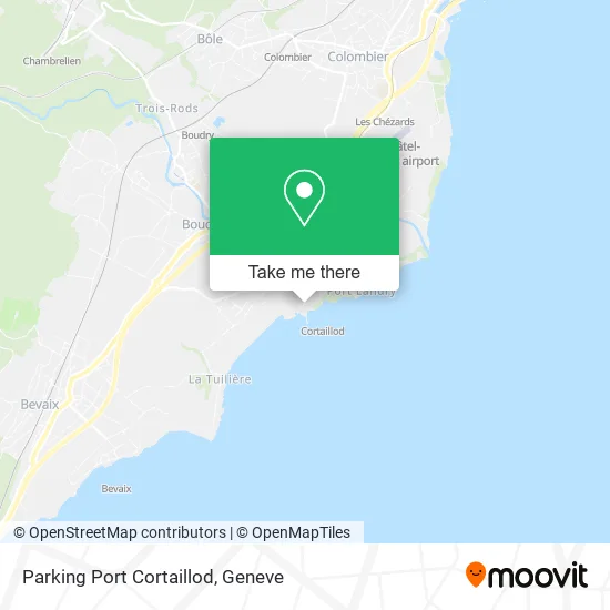 Parking Port Cortaillod map