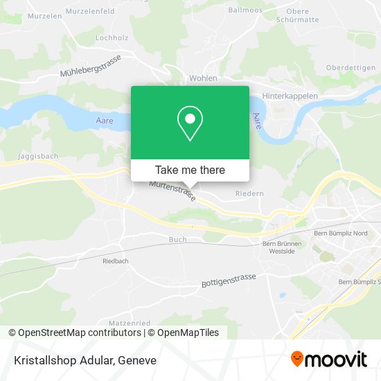 Kristallshop Adular map