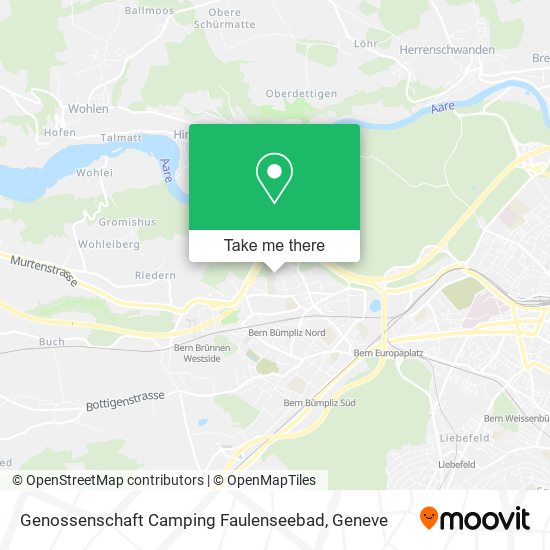 Genossenschaft Camping Faulenseebad map