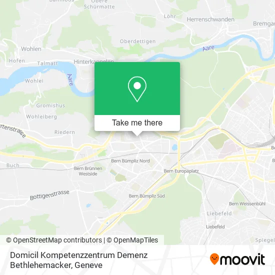Domicil Kompetenzzentrum Demenz Bethlehemacker map