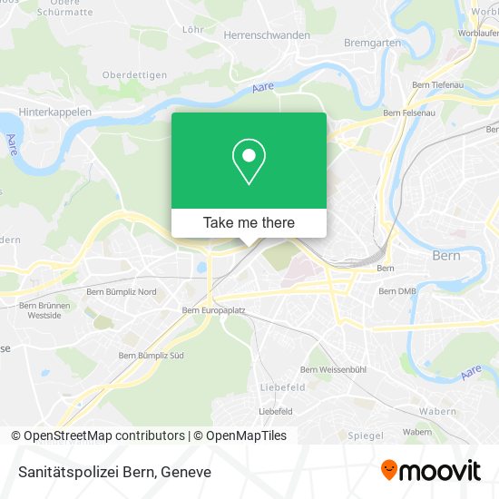 Sanitätspolizei Bern map