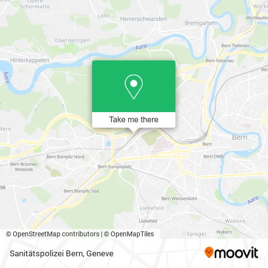 Sanitätspolizei Bern map