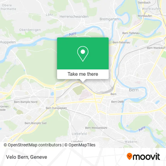 Velo Bern map