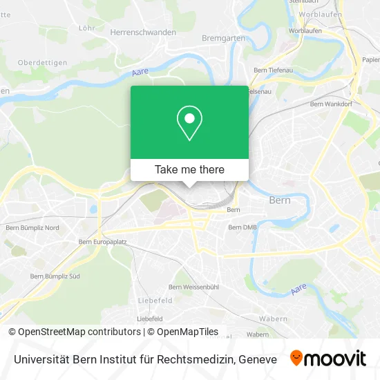 Universität Bern Institut für Rechtsmedizin map