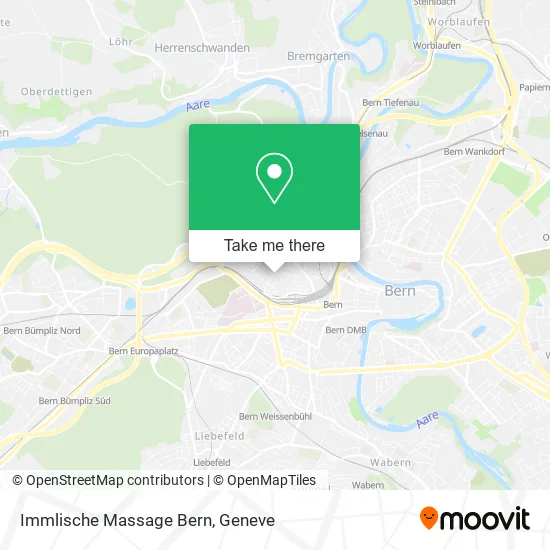 Immlische Massage Bern map