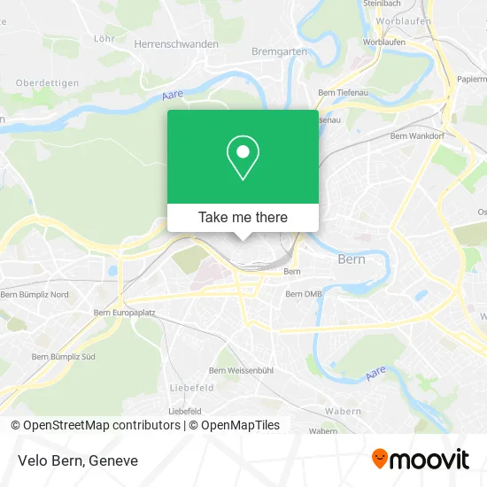 Velo Bern map