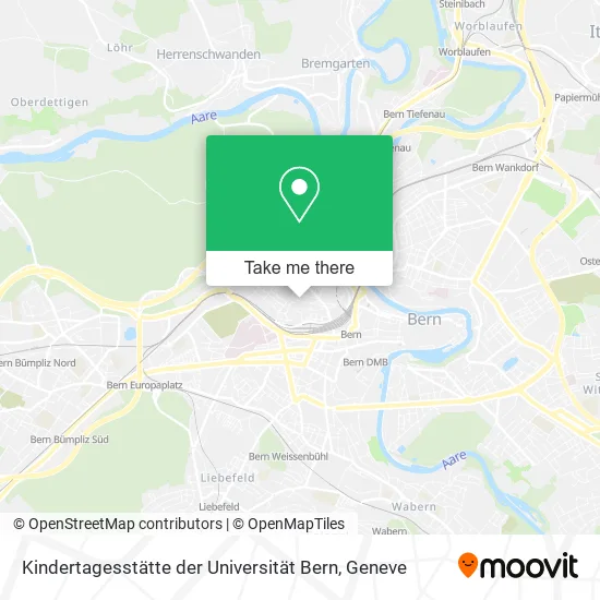 Kindertagesstätte der Universität Bern map