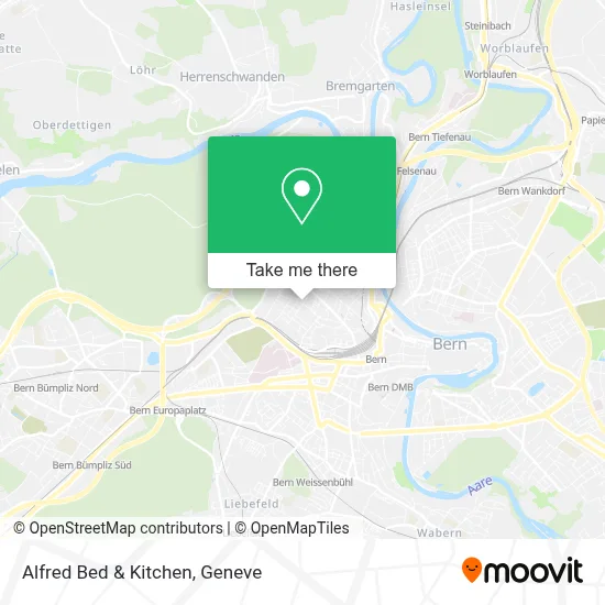 Alfred Bed & Kitchen map