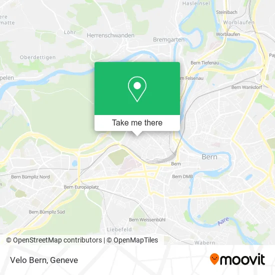 Velo Bern map
