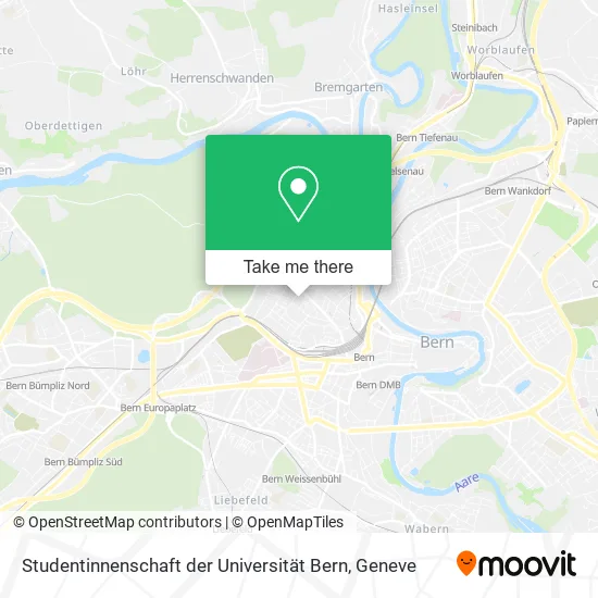 Studentinnenschaft der Universität Bern map