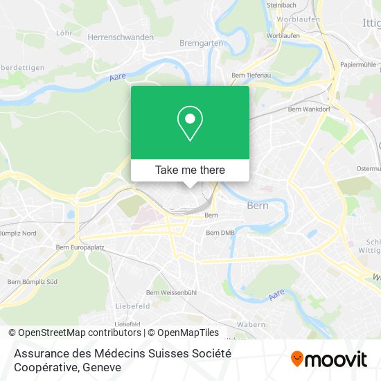 Assurance des Médecins Suisses Société Coopérative map