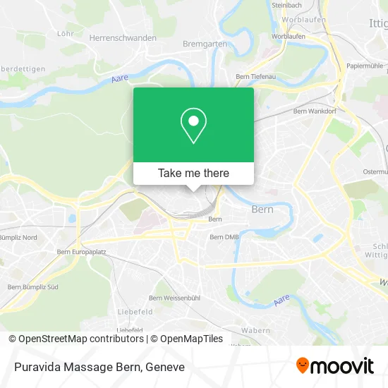 Puravida Massage Bern map