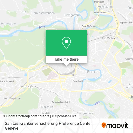 Sanitas Krankenversicherung Preference Center map