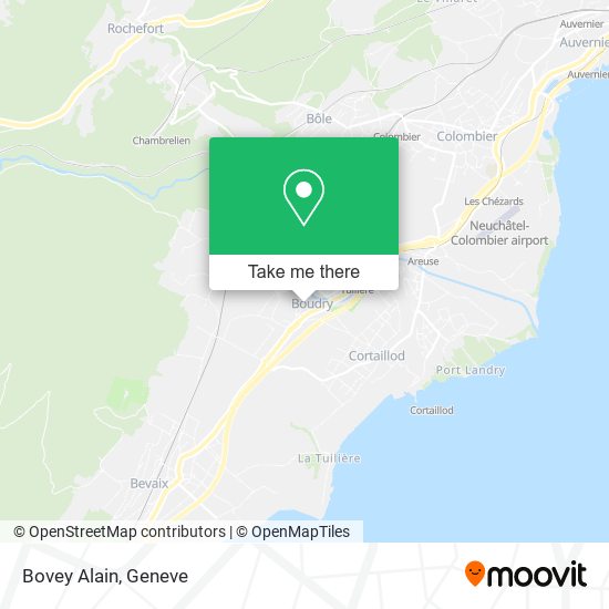 Bovey Alain map