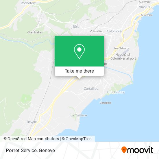 Porret Service map